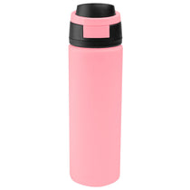 Hit Pink with Black 24 Oz. Pop Sip Recycled Stainless Steel Bottle