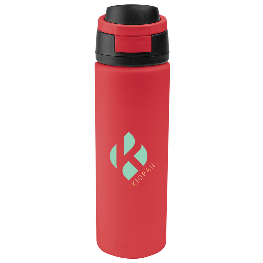 Hit Red with Black 24 Oz. Pop Sip Recycled Stainless Steel Bottle
