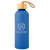 Hit Blue 25 Oz. Blaire Recycled Aluminum Bottle With Bamboo Lid