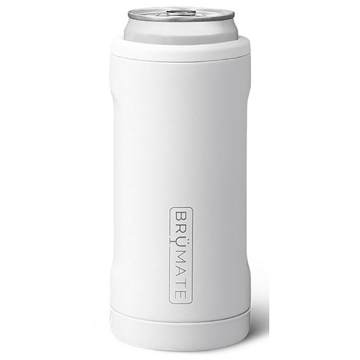 BruMate Matte White 12 Oz. Hopsulator Slim V2
