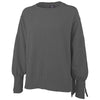 Charles River Women's Grey Camden Spliced Crew Neck Sweatshirt