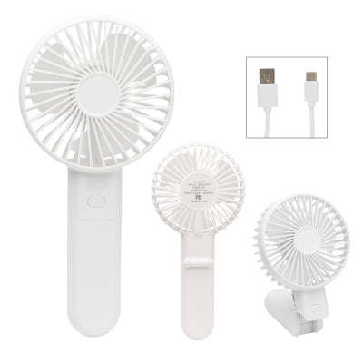 Hit White Bend & Snap Rechargeable Fan