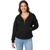 Charles River Women's Black Willow Scallop Hem Hoodie