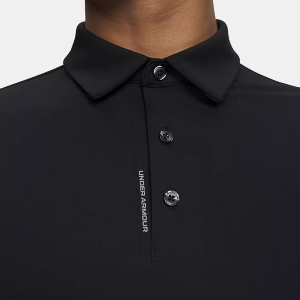 Under Armour Men's Black/Steel ArmourDry Polo