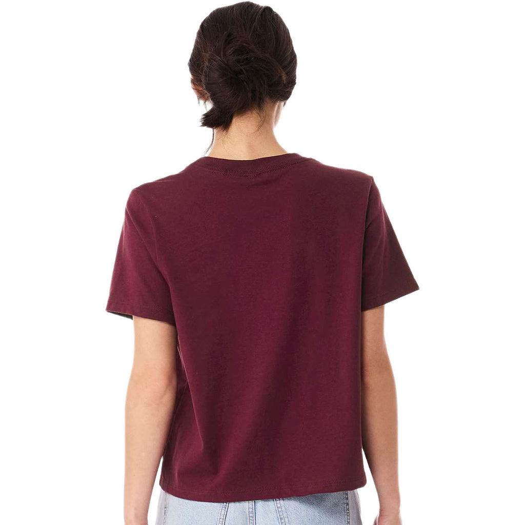 Bella + Canvas Women's Maroon 6 oz Heavyweight Tee