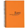 Hit Orange Rubbery Spiral Notebook