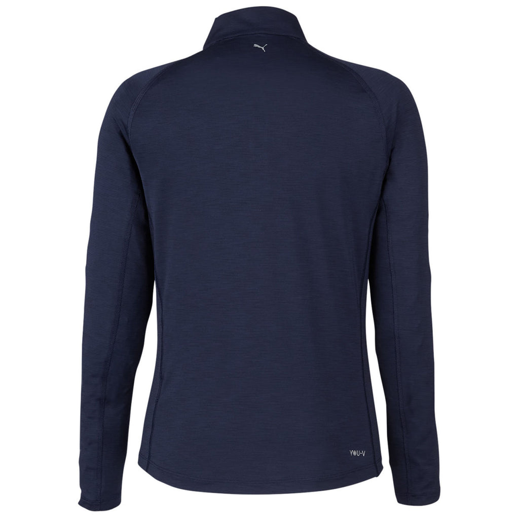 Puma Golf Women's Deep Navy You-V Quarter-Zip