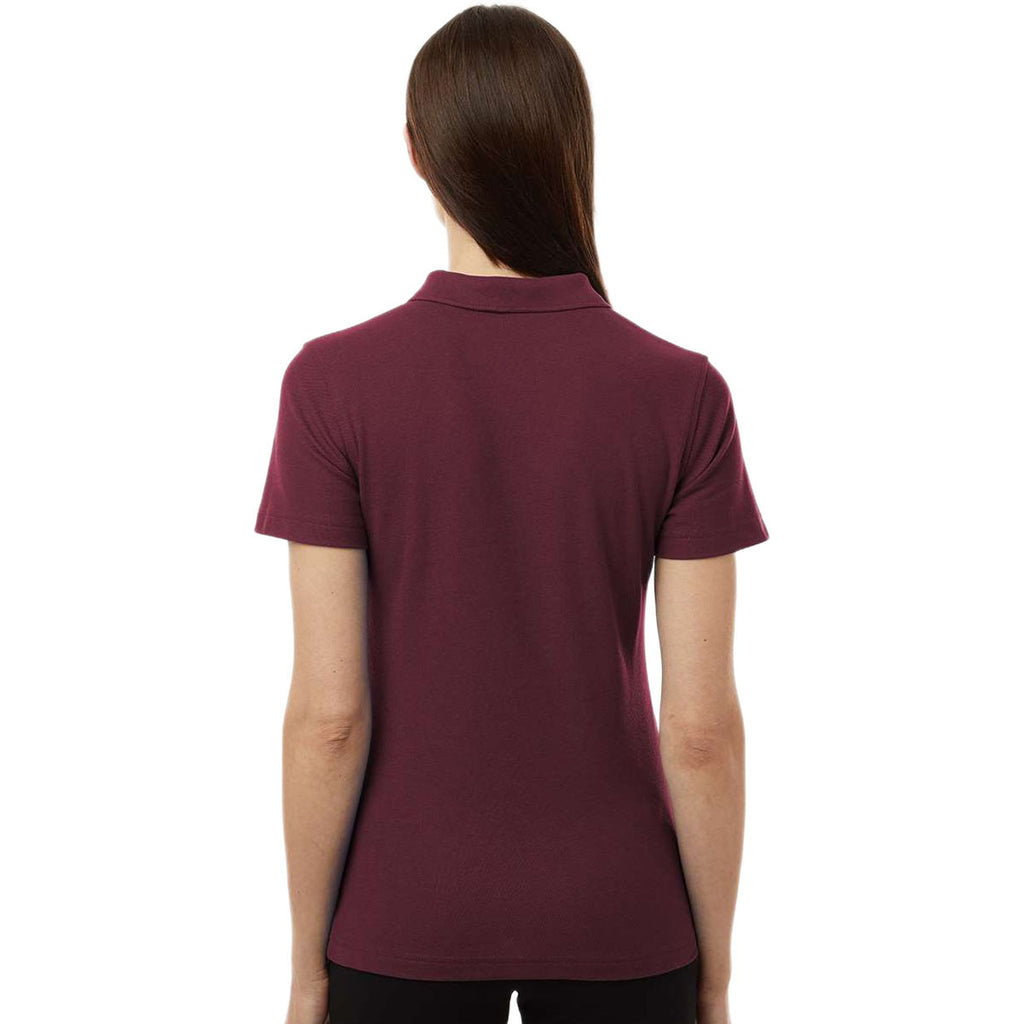 AllPro Women's Maroon Pique Polo