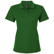 AllPro Women's Olive Green Pique Polo