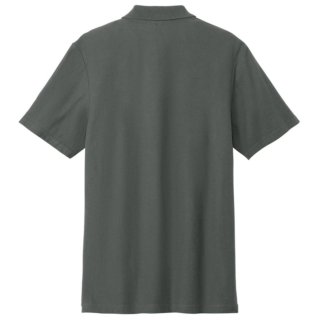 Gildan Men's Charcoal Softstyle Pique Polo