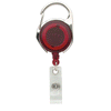 BIC Translucent Red Carabiner Badge Holder