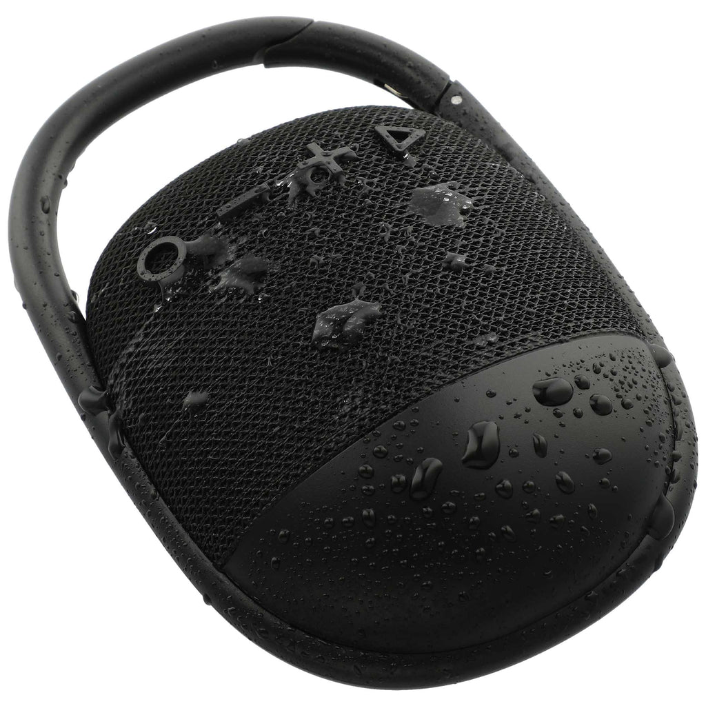 Black Fabric Clip Waterproof Bluetooth Speaker