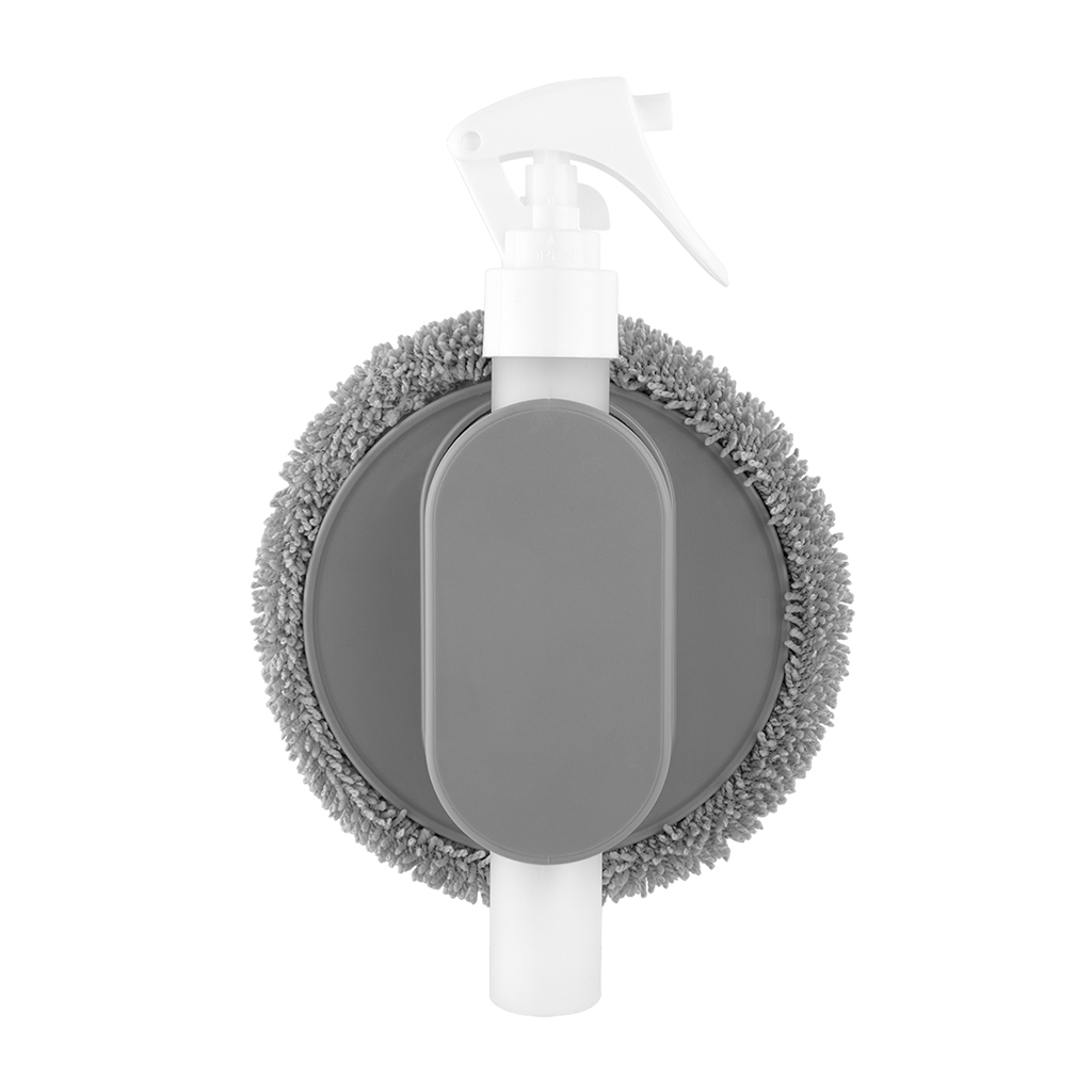 Hit Gray All-In-One Refillable Spray Bottle & Cleaning Cloth