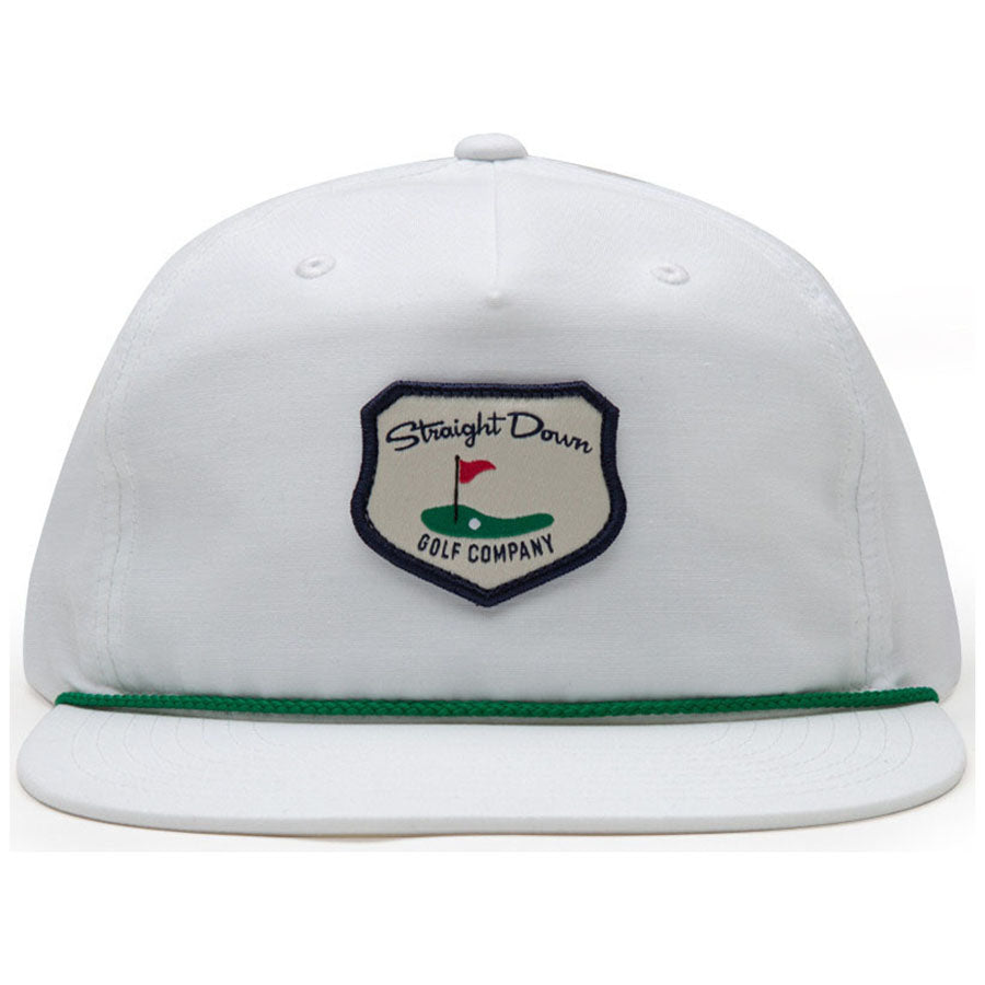 Straight Down White Hogan Retro Rope Hat