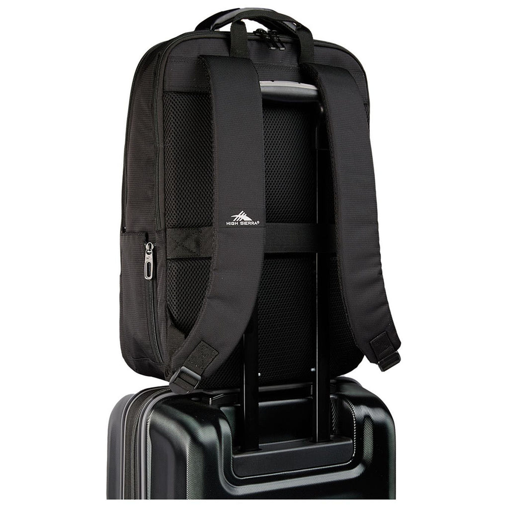 High Sierra Black Recycled Armagh Backpack