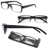 Illini Black Soft Feel Reading Glasses With Matching Case - 1.5 Magnification