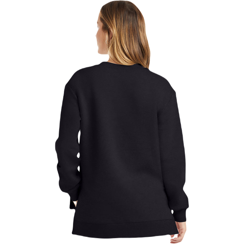 Alternative Apparel Women's Black Eco Cozy Fleece Sweatshirt