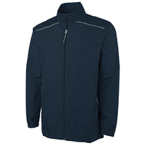 Charles River Men's Navy Skyline Pack-N-Go Full Zip Reflective Jacket