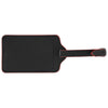 Hit Black with Red Recycled Leatherette Luggage Tag