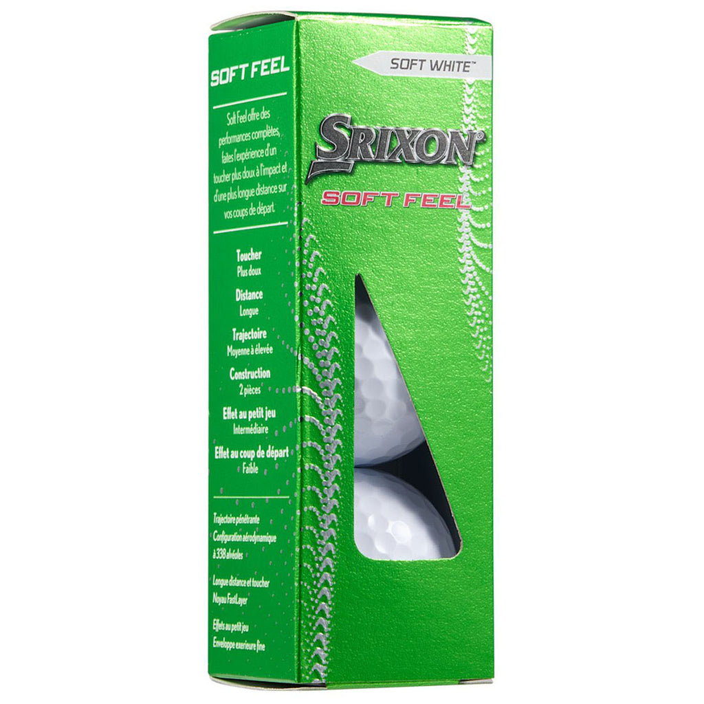 Srixon White Soft Feel Golf Balls - 3 Pack