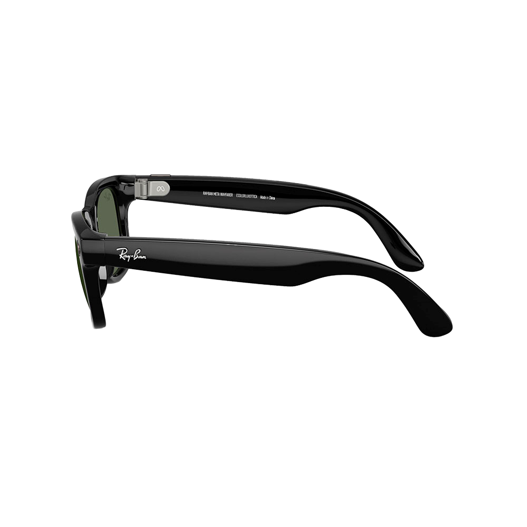 Ray-Ban Shiny Black Meta Wayfarer AI Glasses