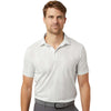 Adidas Men's White Ultimate Textured Polo
