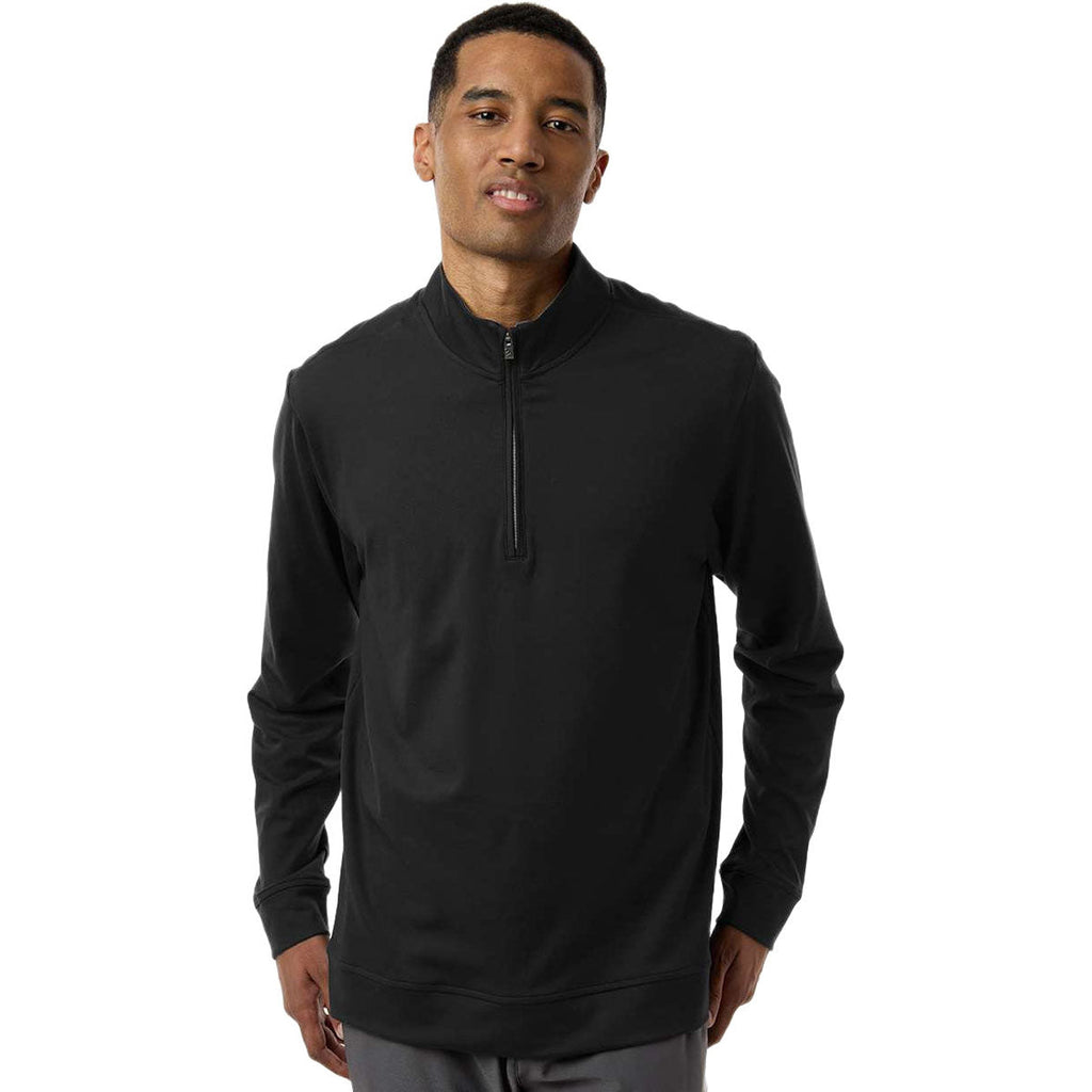 Adidas Men's Black Ultimate365 Classic Quarter-Zip Pullover