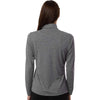Adidas Women's Black Heather Lightweight Quarter-Zip Pullover