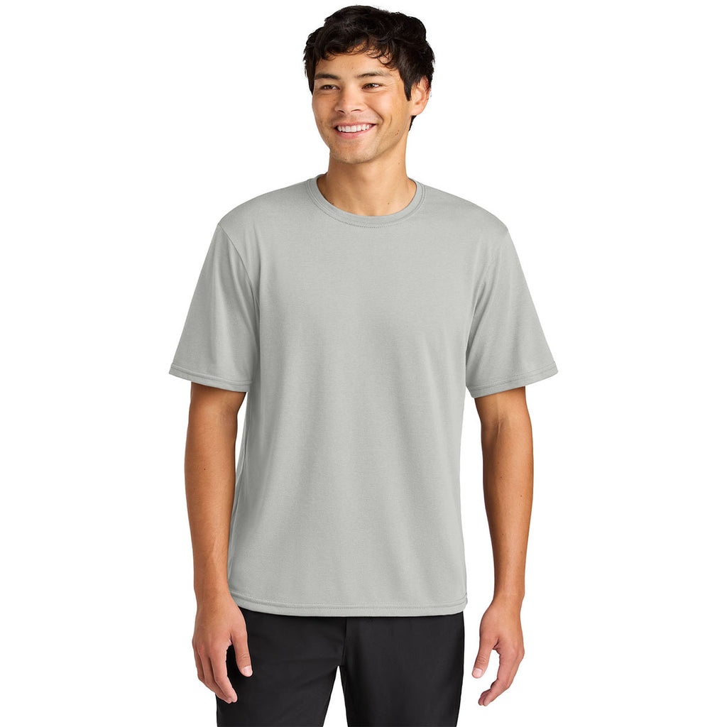 A4 Men's Silver Softek Short Sleeve Tee