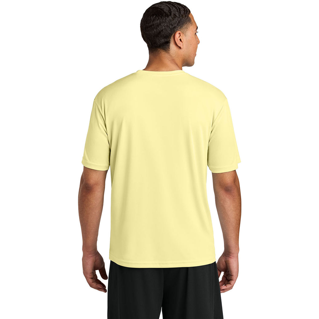A4 Men's Light Yellow Cooling Performance Short Sleeve Tee