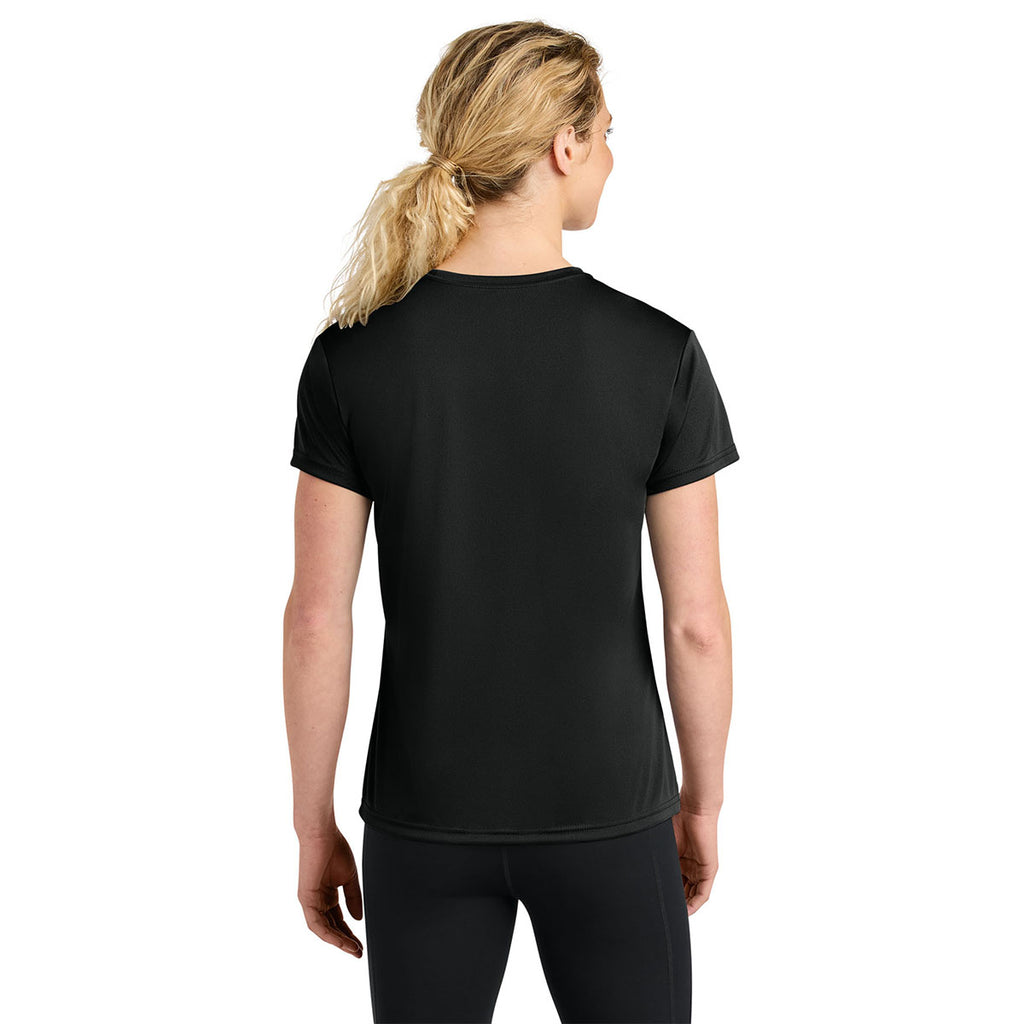 A4 Women's Black Cooling Performance Short Sleeve Tee
