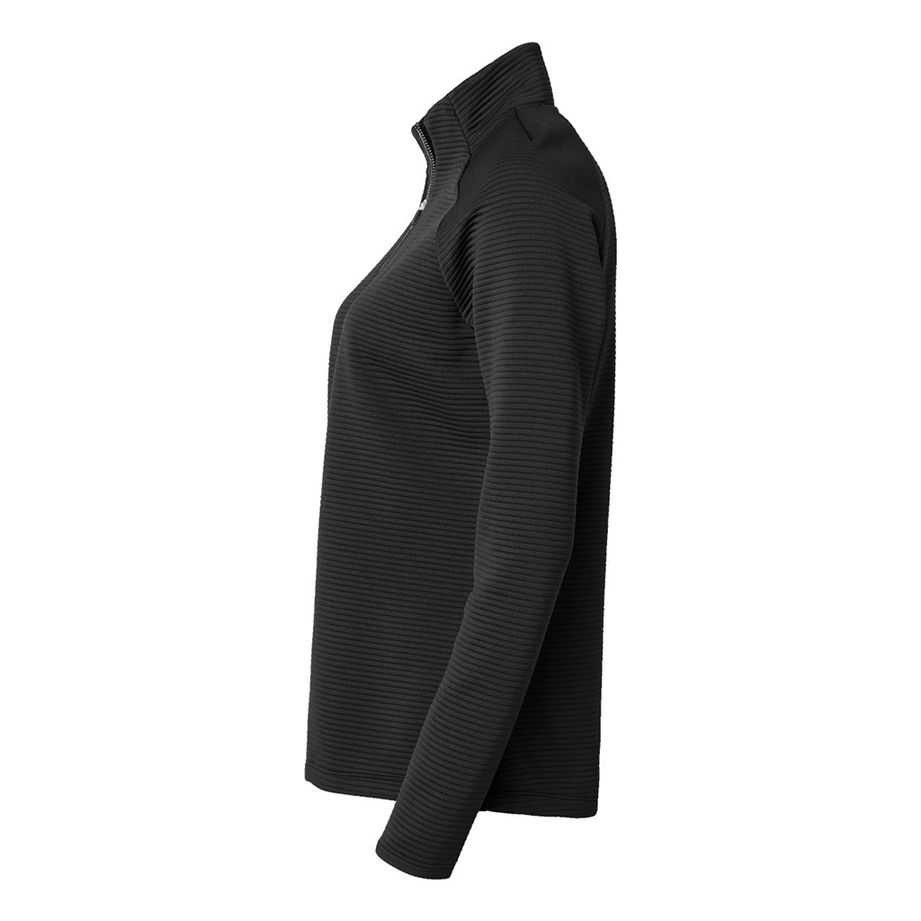 Adidas Women's Black Spacer Quarter-Zip Pullover