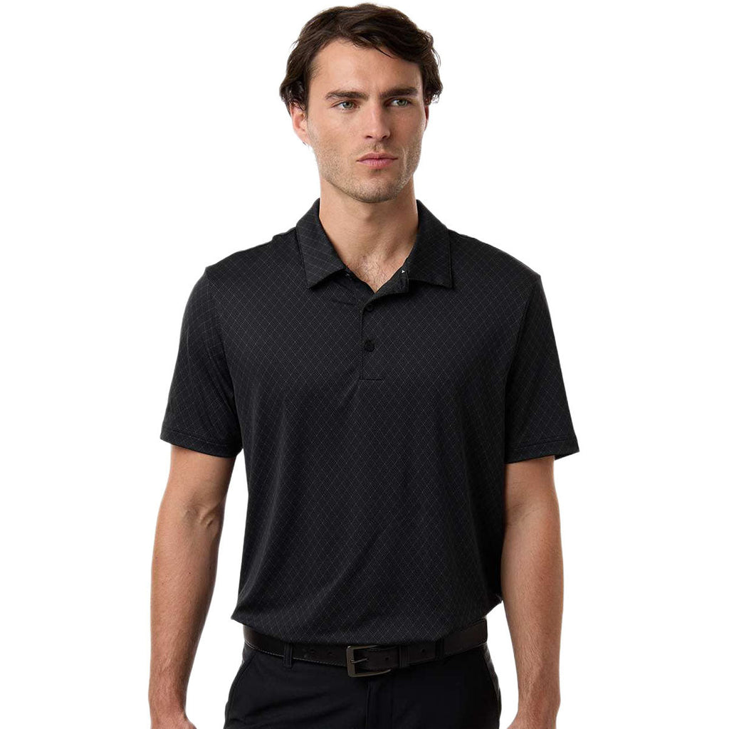 Adidas Men's Carbon 4-Way Stretch Printed Polo