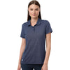 Adidas Women's Collegiate Navy 4-Way Stretch Printed Polo