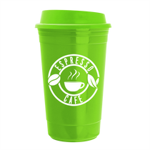 Garyline Lime Green Traveler Insulated Cup - 16 oz.