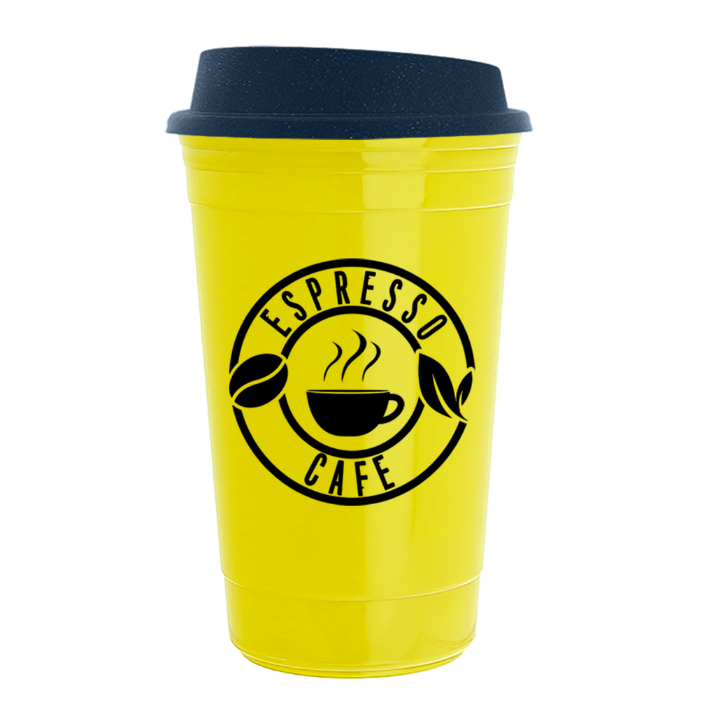 Garyline Yellow Traveler Insulated Cup - 16 oz.