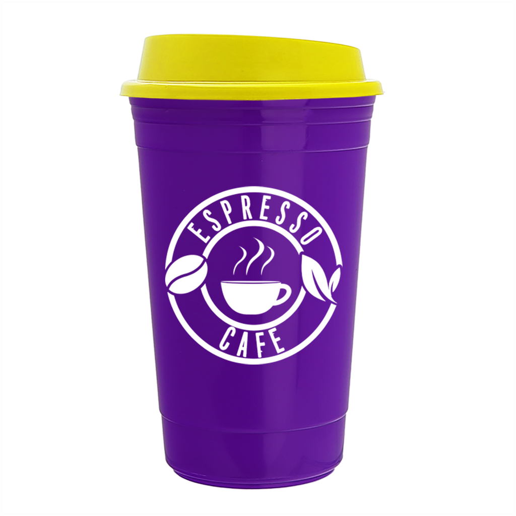 Garyline Violet Traveler Insulated Cup - 16 oz.