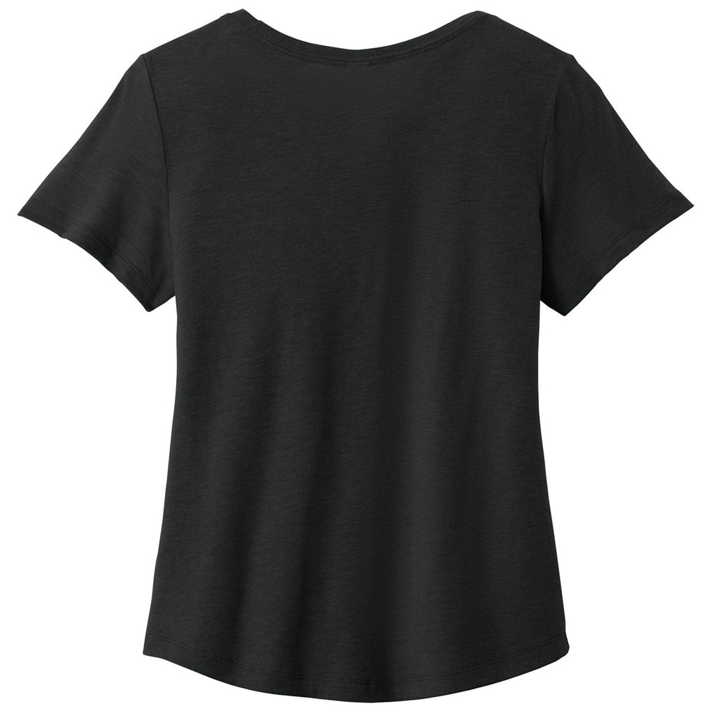 Allmade Women's Deep Black Relaxed Tri-Blend Scoop Neck Tee