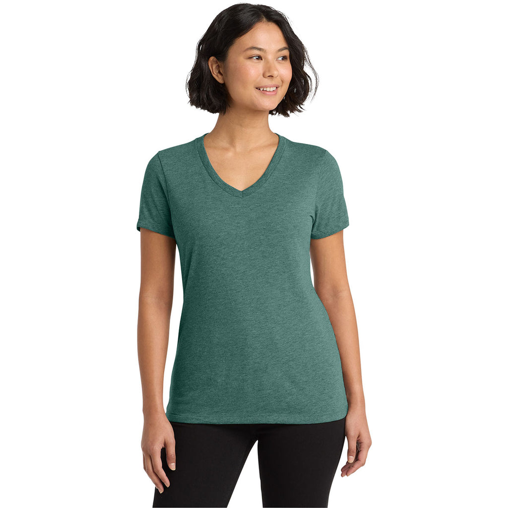 Allmade Women's Deep Sea Green Tri-Blend V-Neck Tee