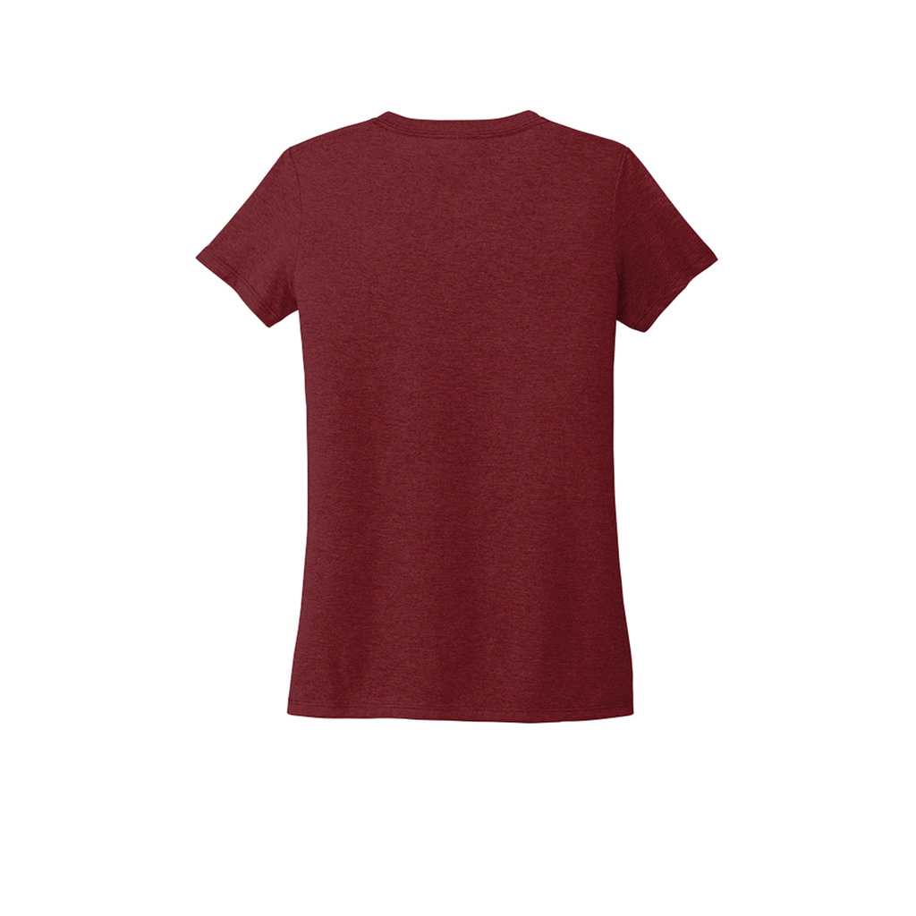 Allmade Women's Vino Red Tri-Blend V-Neck Tee