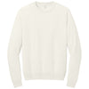 Allmade Unisex White Sand Organic CVC Fleece Crewneck Sweatshirt