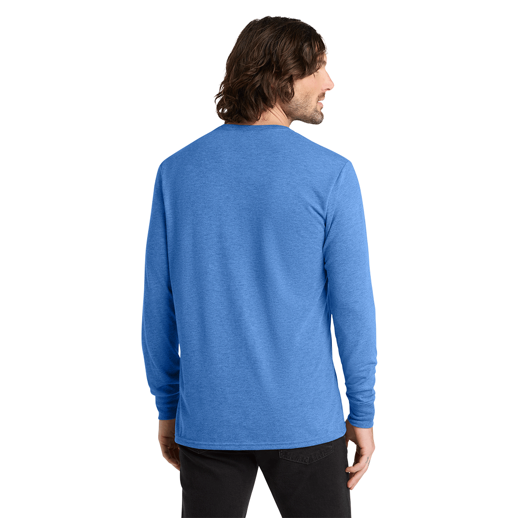 Allmade Unisex Azure Blue Tri-Blend Long Sleeve Tee