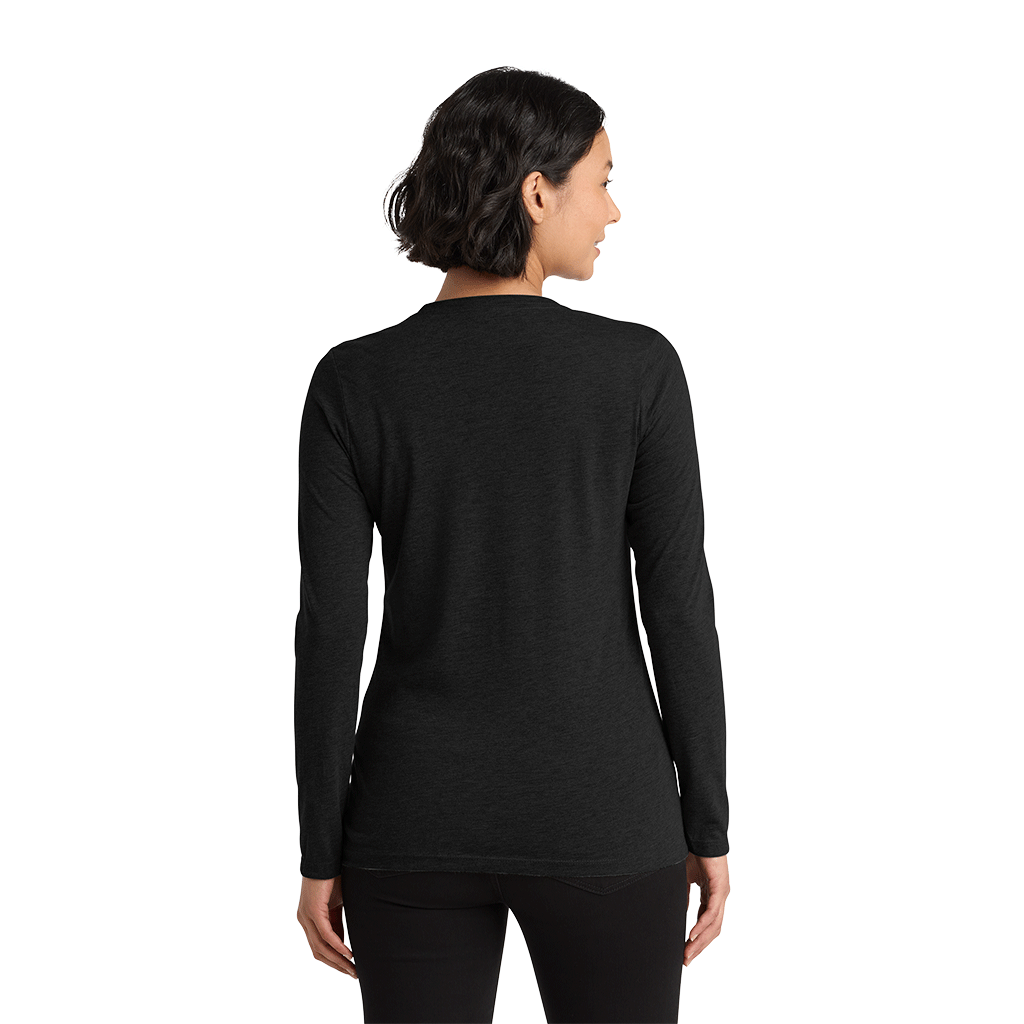 Allmade Women's Space Black Tri-Blend Long Sleeve Tee