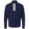 adidas Men's Team Navy Blue/White 3-Stripes Quarter-Zip Pullover