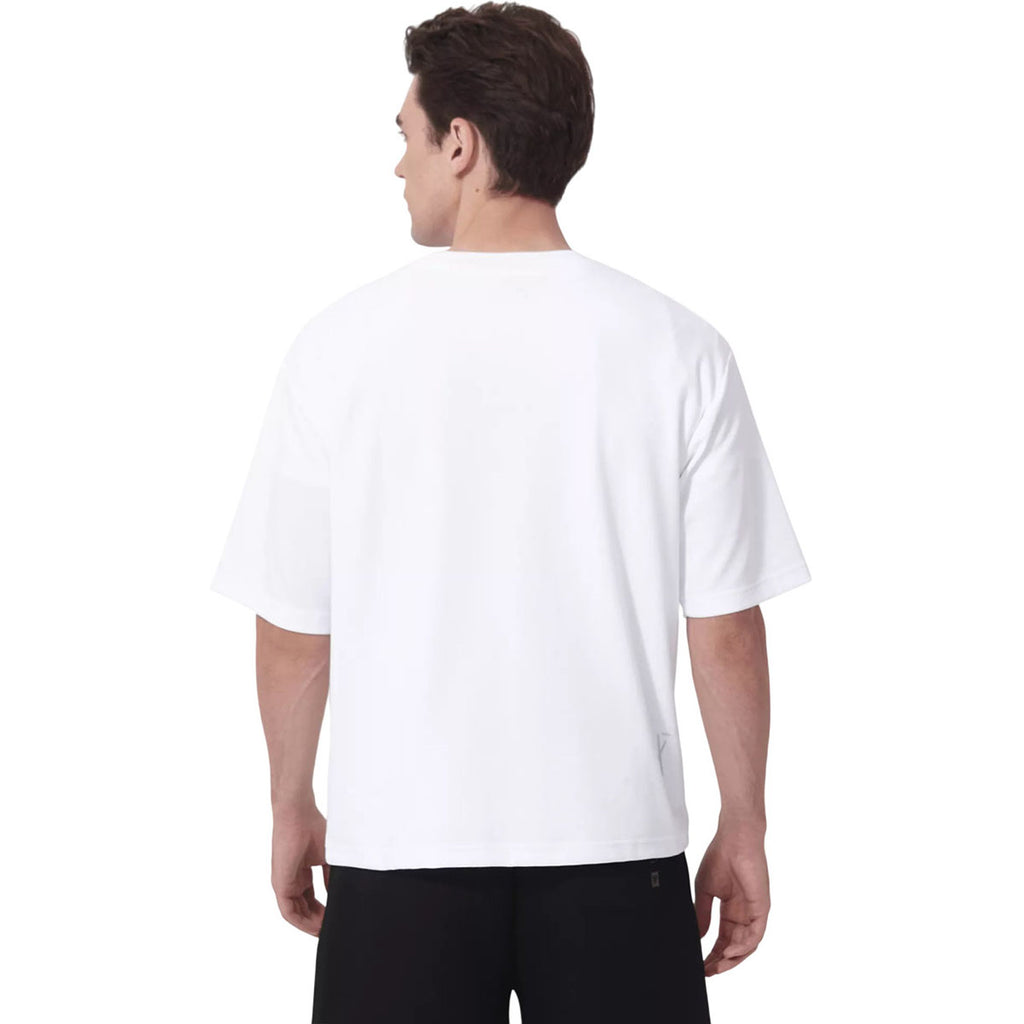 Levelwear Unisex White Luxe Signature Knit Top