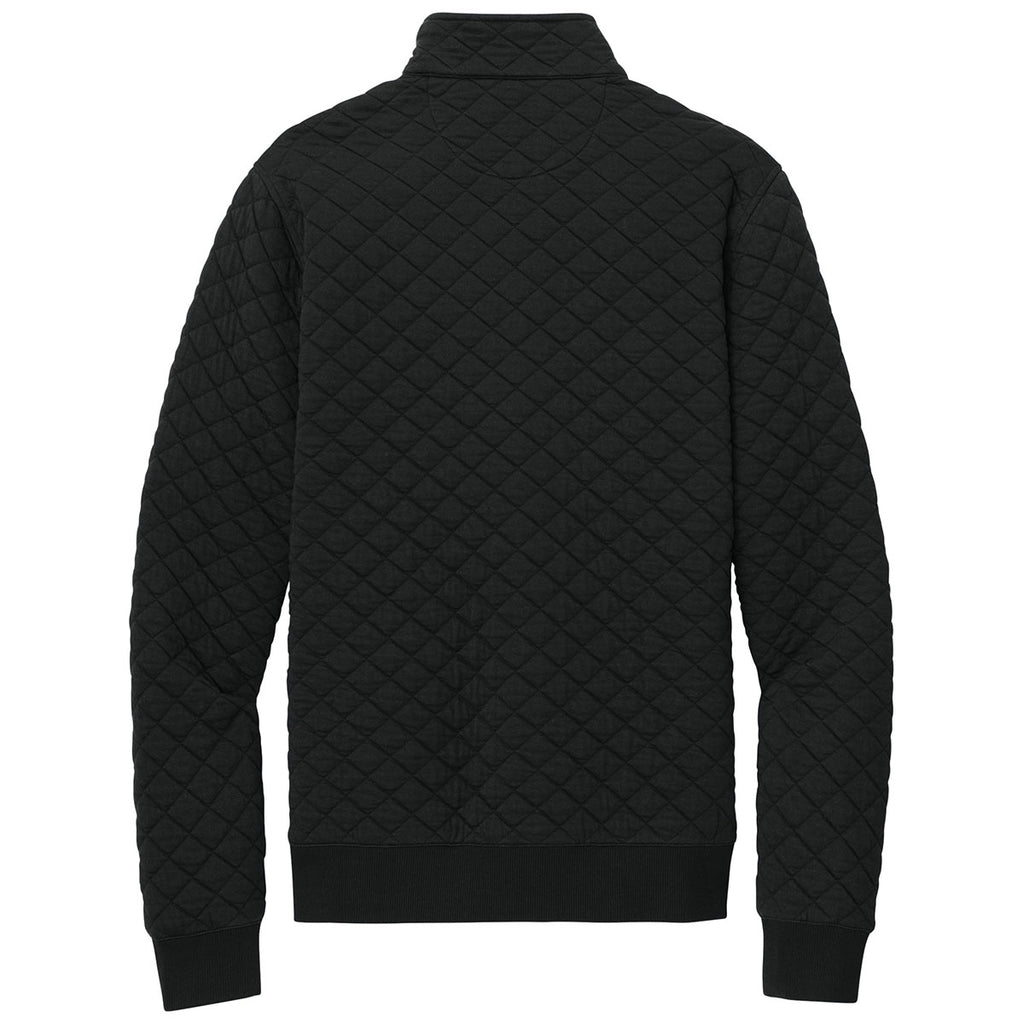 Brooks Brothers Men's Deep Black Diamond Quilt 1/4-Zip