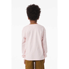 Bella + Canvas Soft Pink Youth 6-Ounce Heavyweight Long Sleeve Tee