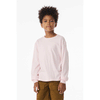 Bella + Canvas Soft Pink Youth 6-Ounce Heavyweight Long Sleeve Tee