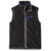 Patagonia Men's Black w/Forge Grey Retro Pile Vest