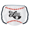 Prime Line White Game Time! Baseball Drawstring Bag